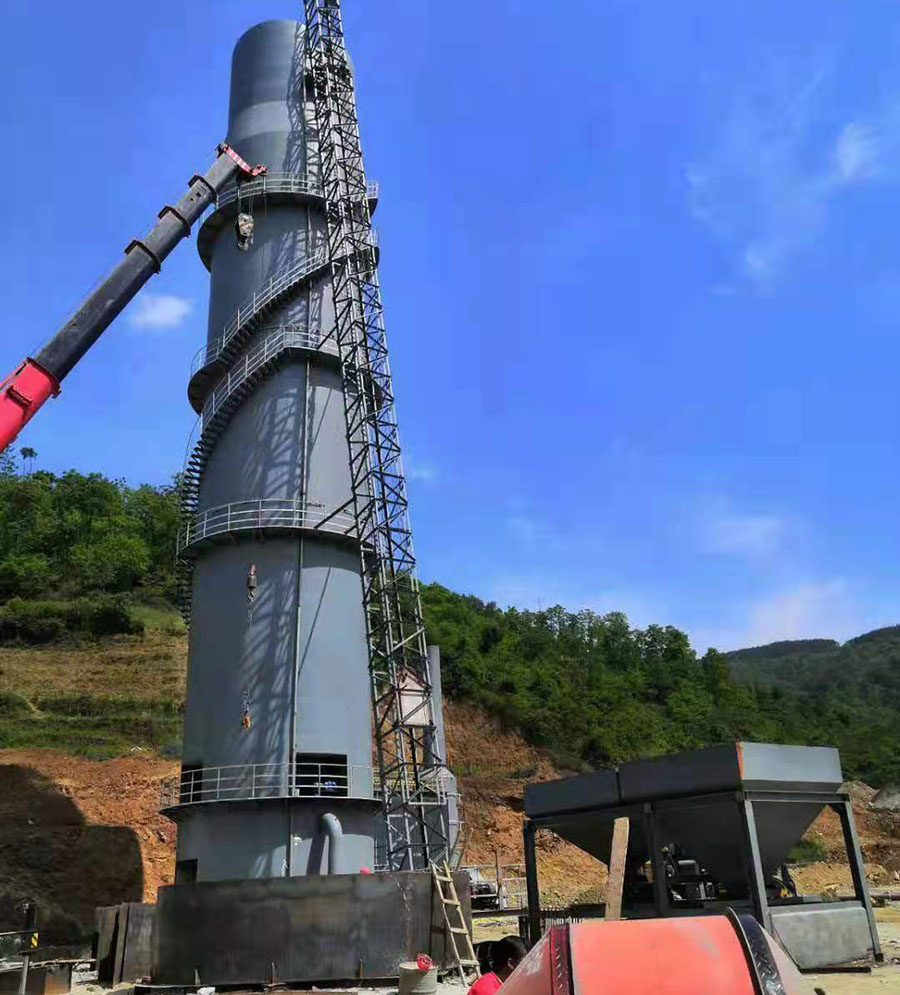 煤气烧白灰窑技术